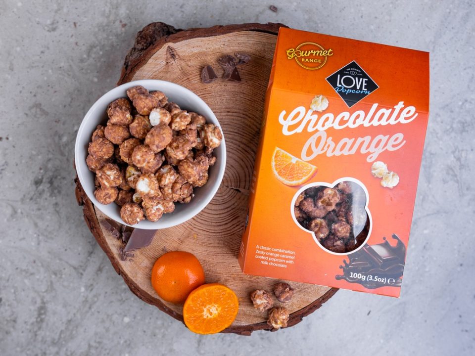 Great Taste 3 star winning Chocolate Orange popcorn